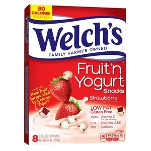 Welchs Fruit n Yogurt Strawberry Fruit Snacks 8 Ct Exp 09/2023
